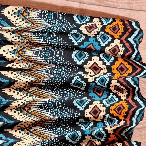 COLORFUL CHEVRON PRINT DRESS LARGE - Picture 5 of 6